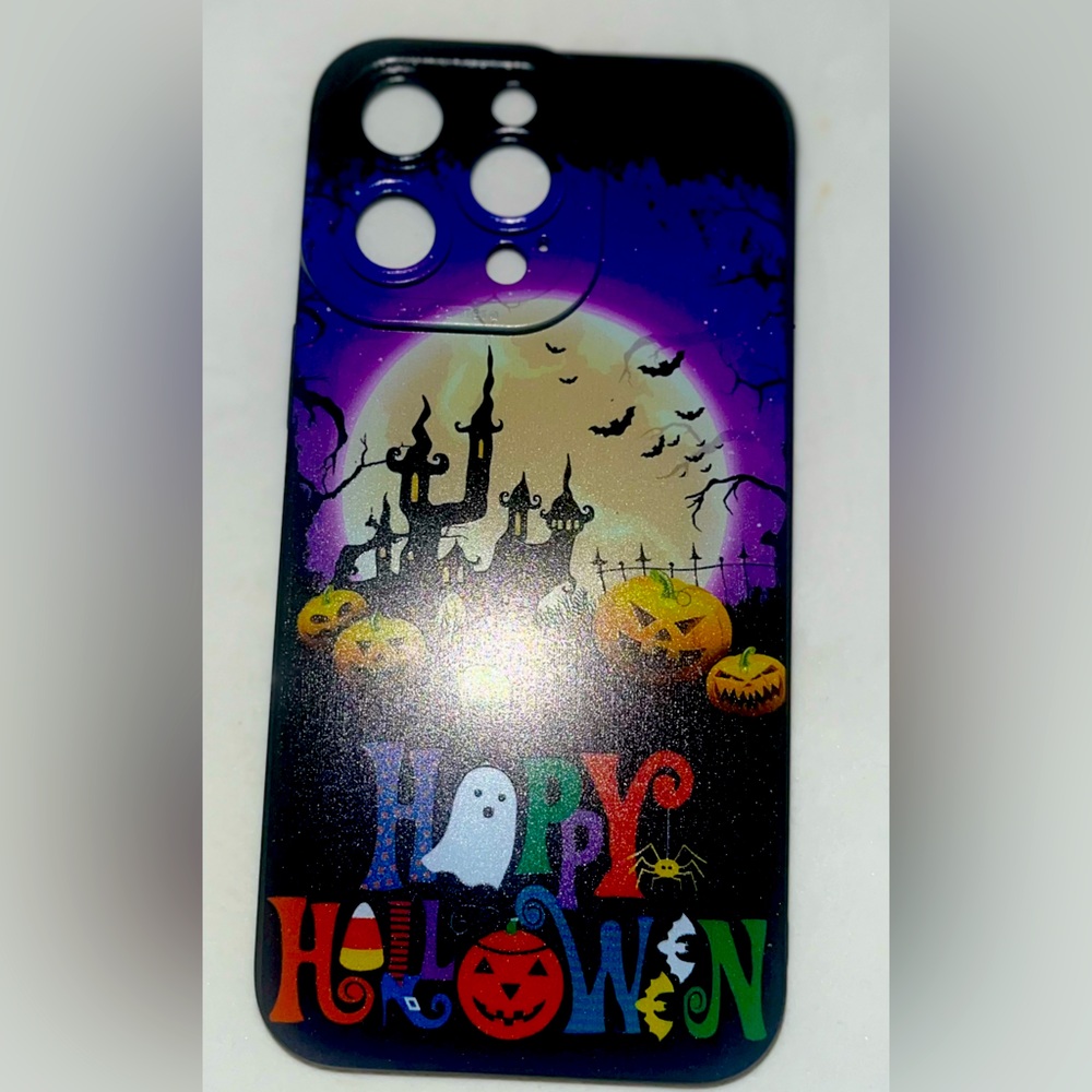 iPhone 14 ProMax Halloween Night Art Soft Phone Case NWT